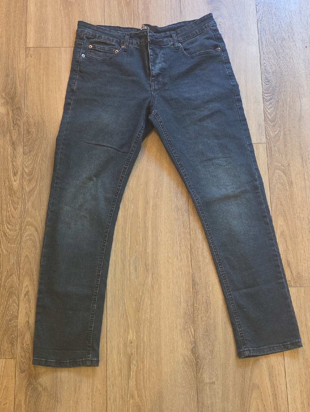 Men's Skinny Jeans in Washed Dark Blue